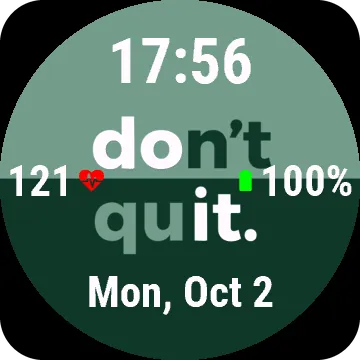 DontQuit Garmin watch face preview