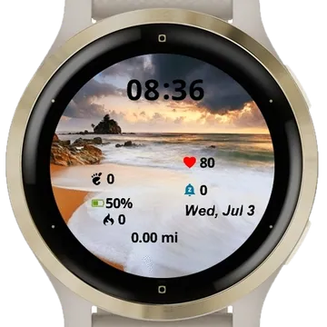 Dramatic Sky Sunset Garmin watch face preview