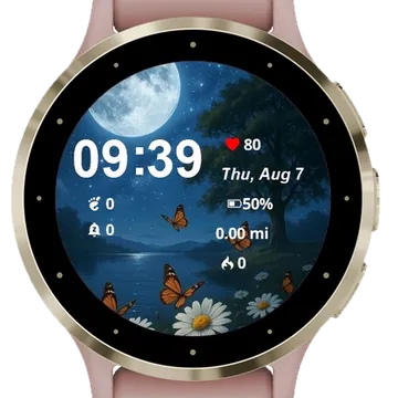 Dream with me Garmin watch face preview
