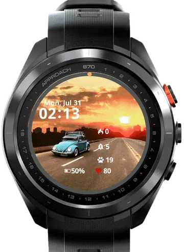 Drive Car Garmin watch face preview