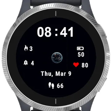 Earth Garmin watch face preview