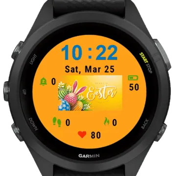 Easter Garmin watch face preview