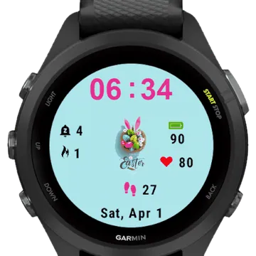 Easter Garmin watch face preview