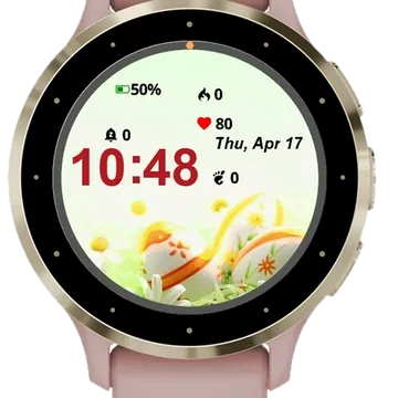 Easter Cards Garmin watch face preview