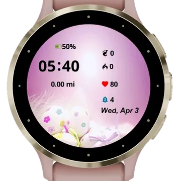 Easter Cards Garmin watch face preview