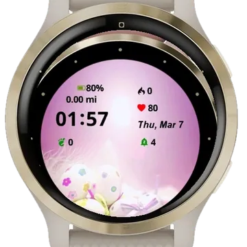 Easter Cards Garmin watch face preview