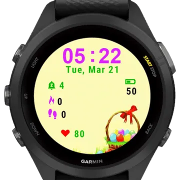 Easter Eggs Garmin watch face preview