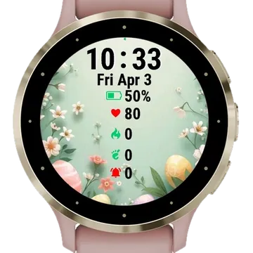 Easter Eggs Garmin watch face preview