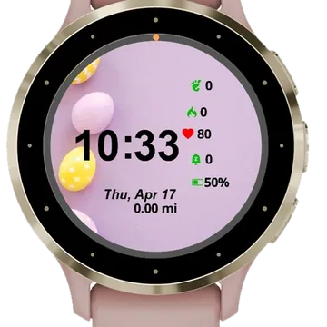 Easter Eggs Garmin watch face preview