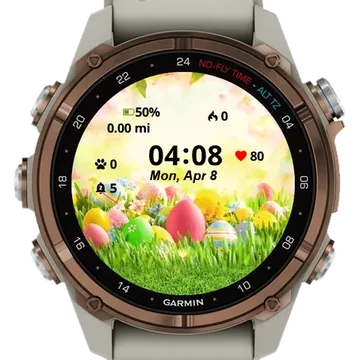 Easter Eggs Garmin watch face preview