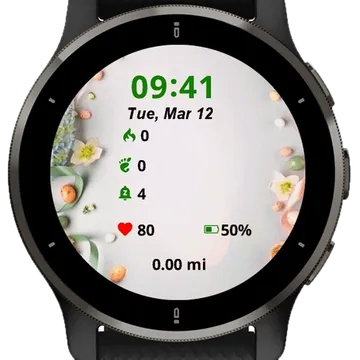 Easter Eggs Garmin watch face preview