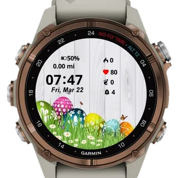 Easter Eggs Garmin watch face preview