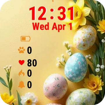 Easter Eggs Das Garmin watch face preview