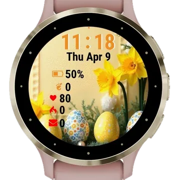 Easter Eggs Das Garmin watch face preview