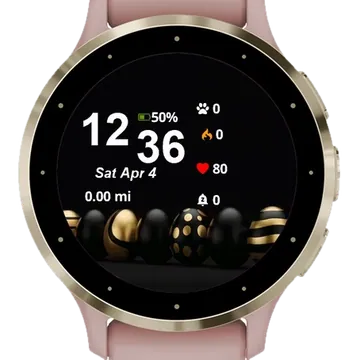Easter Eggs Sprins Garmin watch face preview