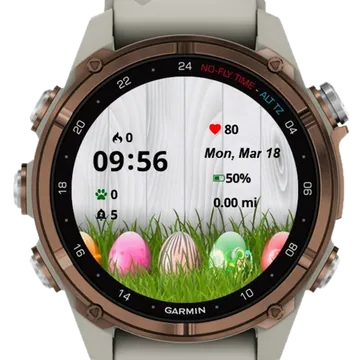 Easter Many Eggs Garmin watch face preview