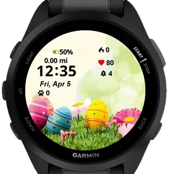 Easter Wallpaper Garmin watch face preview
