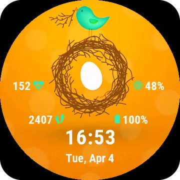 Easterjoy Garmin watch face preview