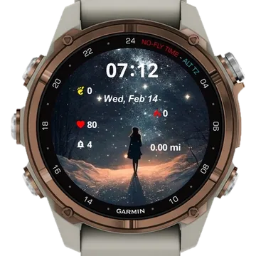 Echoing Eternity Garmin watch face preview