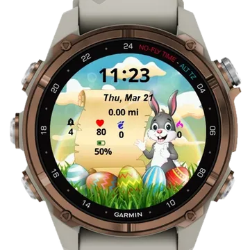 Egg Hunts Galore Garmin watch face preview