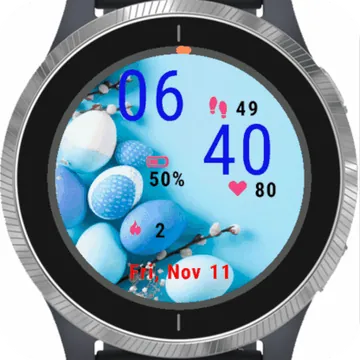 Eggs Bunnies Garmin watch face preview