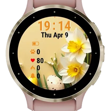 Eggs Das Yellow Garmin watch face preview