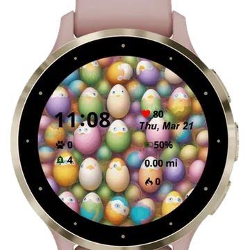 Eggstravaganza Garmin watch face preview