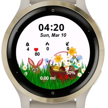 EIGEN ONTWERP PASEN Garmin watch face preview