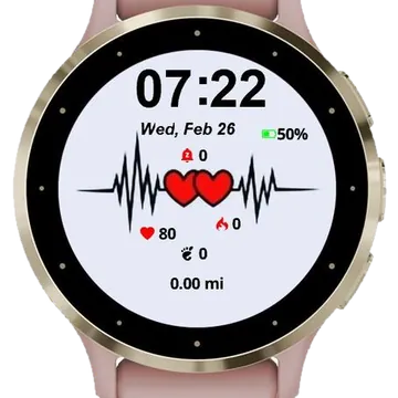 EKG Garmin watch face preview