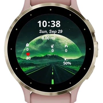 Emerald Horizon Garmin watch face preview