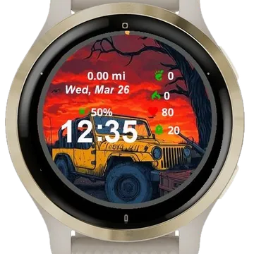 End of the Road Garmin watch face preview