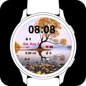 Essential Landscape Garmin watch face preview