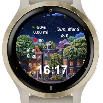 Evening Glow Garmin watch face preview