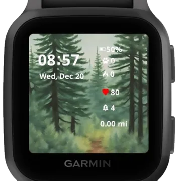 Evergreen Whispers Garmin watch face preview