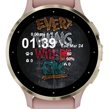 Every This Will Be Ok Garmin watch face preview