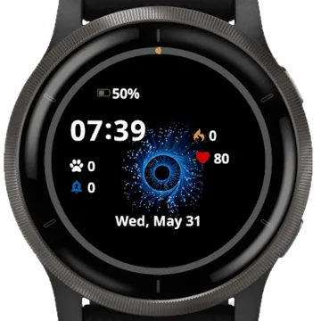 Eye Blue Garmin watch face preview