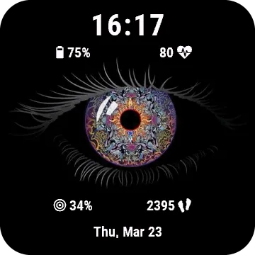Eyecolor Garmin watch face preview