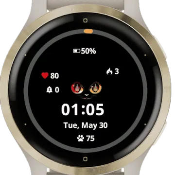 Eyes Cat Garmin watch face preview