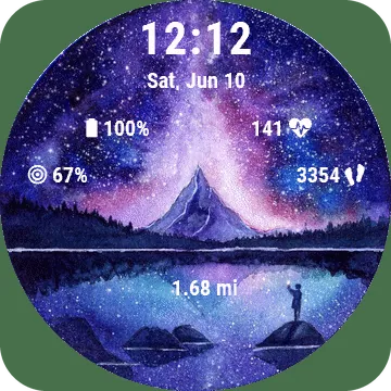 Fairytale Garmin watch face preview