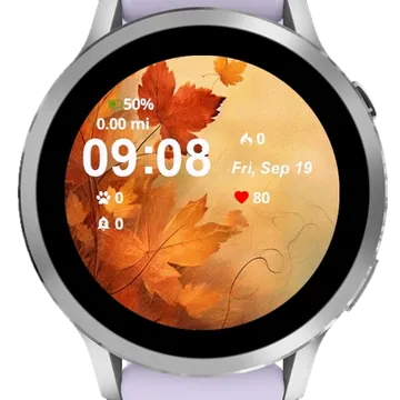 Fall Nature Garmin watch face preview