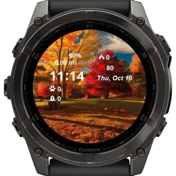 Fall Wallpaper Garmin watch face preview