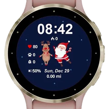 Family Santa Garmin watch face preview