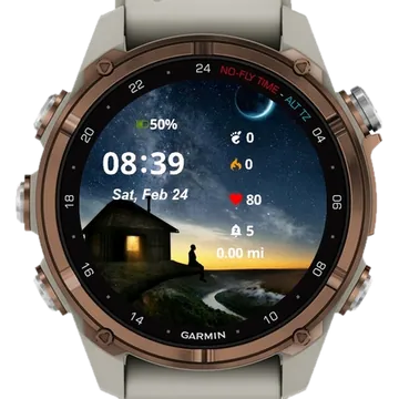 Fantastic Surreal Garmin watch face preview
