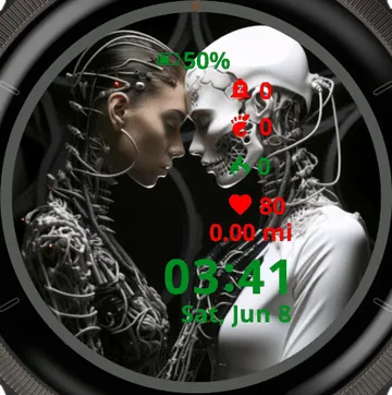 Fantasy Love Garmin watch face preview