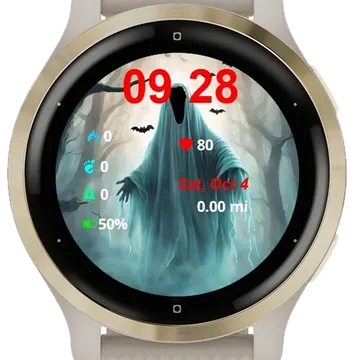 Fantom Halloween Garmin watch face preview