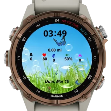 Fashionable Again Garmin watch face preview