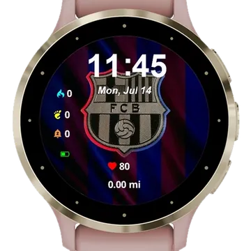 FCB Garmin watch face preview