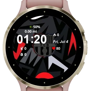 FCB Garmin watch face preview