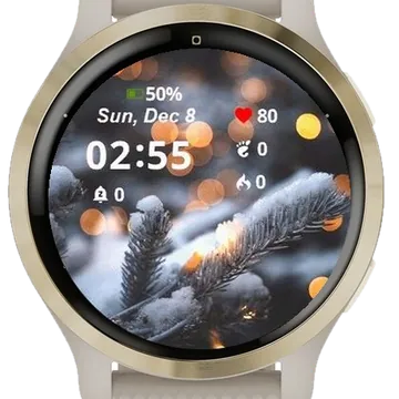 Fir Branches Garmin watch face preview