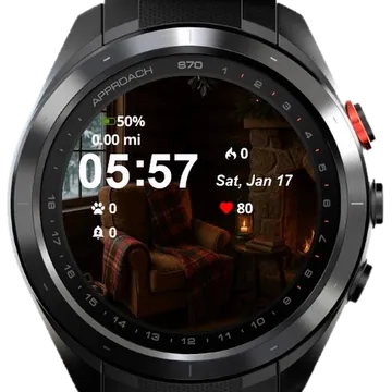 Fireplace Blanket Garmin watch face preview